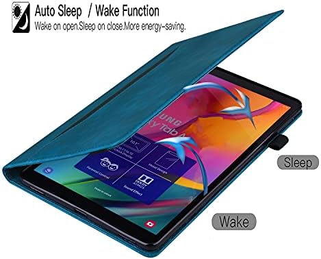 YBFJCE Kılıf Samsung Galaxy Tab için A8 10.5 inç 2021/2022(SM-X200 / SM-X205 / SM-X207), Kalem Tutucu ile PU Deri Standı