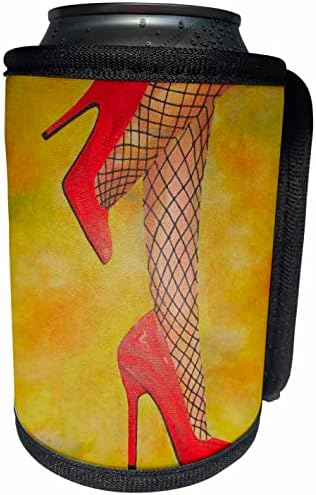 3dRose Kırmızı Ayakkabı Akrilik Boya-Can Soğutucu Şişe Sargısı (cc-364753-1)