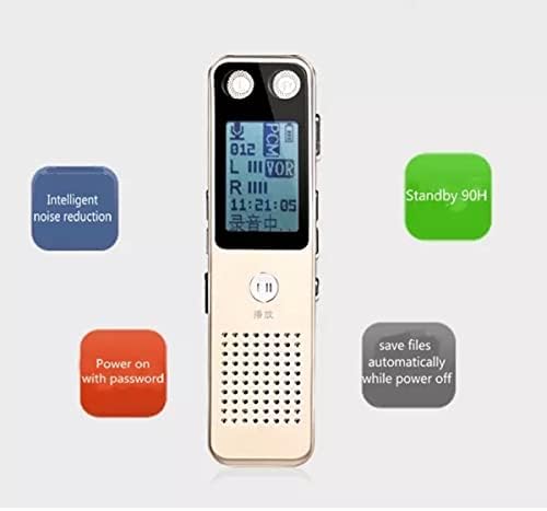 JeeKoudy 8 GB Dijital Ses Kaydedici ile Oynatma MP3 Destek Harici Mikrofon ve Hat Kayıt Ses Kaydedici Dersler Toplantılar