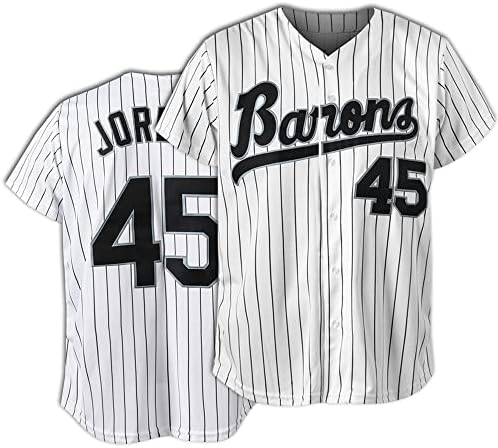 Tocament 90s Kıyafet Erkekler ve Kadınlar için, Baronlar 45 Unisex hip hop giysileri, beyzbol Forması Gömlek Parti Beyzbol