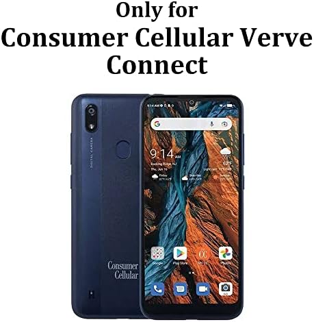 Tüketici Hücresel Verve Connect için Kılıf (ZTE Z6103) Telefon Kılıfı, Temperli Cam Ekran Koruyuculu Kılıf Standı Tüketici