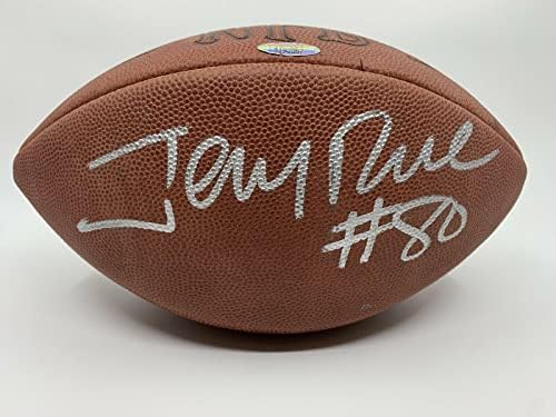 Jerry Rice imzalı futbol San Francisco 49ers tristar productions NFL İmzalı Futbol Topları