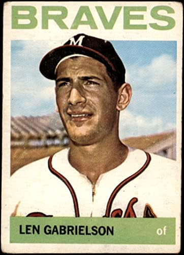 1964 Topps 198 Len Gabrielson Milwaukee Braves (Beyzbol Kartı) ADİL Braves