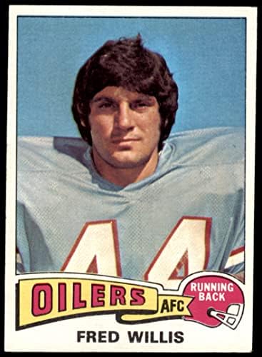 1975 Topps 504 Fred Willis Houston Oilers (Futbol Kartı) ESKİ Oilers Boston Koleji