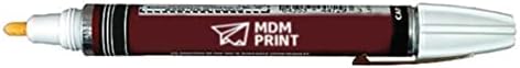 MDMprint Kalıcı Boya Kalemi, Orta Uç, Beyaz Renk Ailesi, Mürekkep