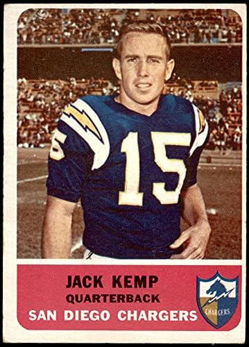 1962 Fleer 79 Jack Kemp San Diego Şarj Cihazları (Futbol Kartı) VG/ESKİ Şarj Cihazları Occidental