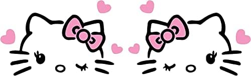 Hello Kitty Kalpler dikiz aynası Sticker Vinil Çıkartması Tampon ve Araba Pencere Sticker Arabalar, Dizüstü Bilgisayarlar,