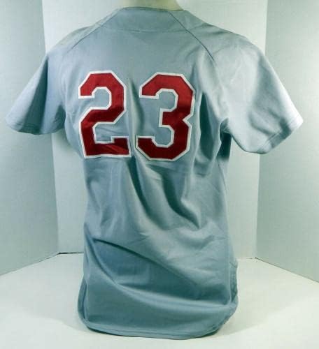 1994 Texas Rangers 23 Oyun Kullanılmış Gri Forma İkinci Lig 44 DP19633 - Oyun Kullanılmış MLB Formaları
