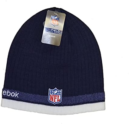 Reebok NFL Manşetsiz Takım Logosu Bere Şapka-Futbol Örgü Kafatası Şapkası