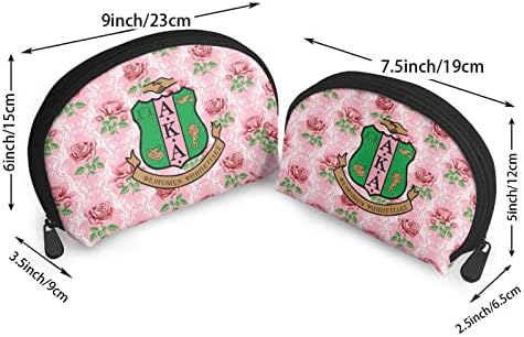 ISUNIET 2 Adet Kozmetik Çantaları Seyahat Çantası Makyaj Çantası Taşınabilir Debriyaj Kılıfı Seti Güzellik Çantası Seti Hediyeler