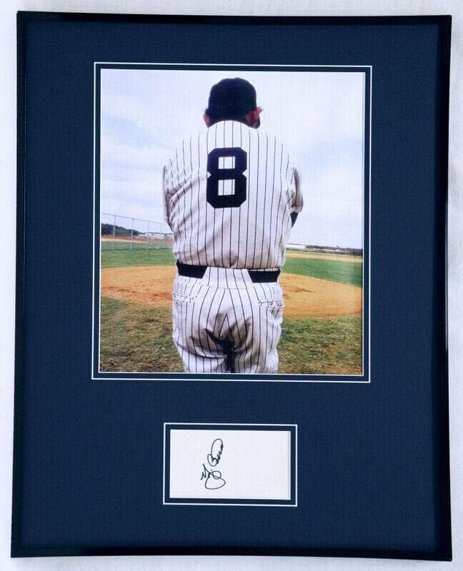 Yogi Berra İmzalı Çerçeveli 16x20 Fotoğraf Ekranı JSA NY Yankees - İmzalı MLB Fotoğrafları