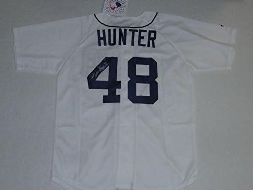 Torii Hunter İmzalı 48 Detroit Tigers Forması Lisanslı İmzalı Geçirmez İmzalı MLB Formaları