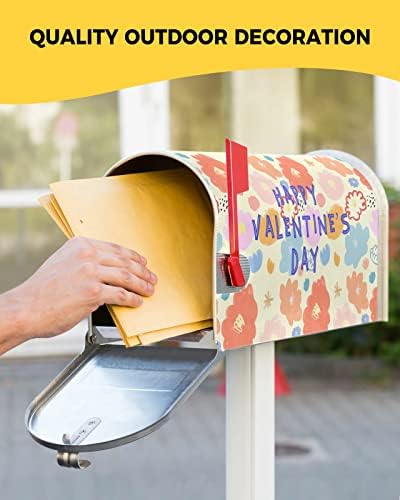 Sevgililer Günü Posta Kutusu Kapağı-İlkbahar Yaz Sonbahar Kış Manyetik Posta Kutusu Kapakları Açık Bahçe için Dekor Aksesuarları
