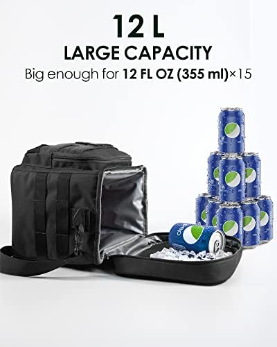 TAKTİK yemek kabı Erkekler Kadınlar için Çanta Paketi ile soğutucu sırt çantası 38 Kutular Taktik Öğle Yemeği Sırt Çantası