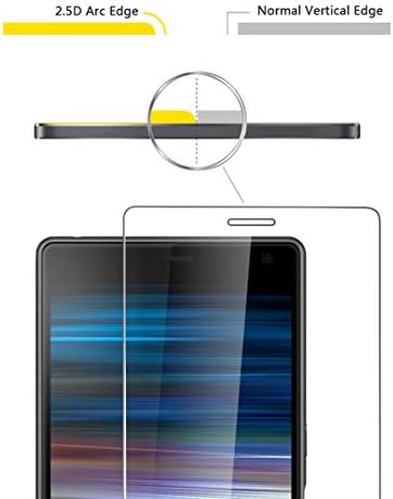 Orzero (3 Paket) Sony Xperia için Uyumlu 10 Temperli Cam Ekran Koruyucu, 2.5 D Ark Kenarları 9 Sertlik HD Çizilmez Kabarcıksız
