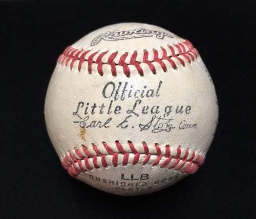 Mickey Mantle İmzalı Beyzbol Vintage 1955 İmzalı JSA LOA Yankees - İmzalı Beyzbol Topları