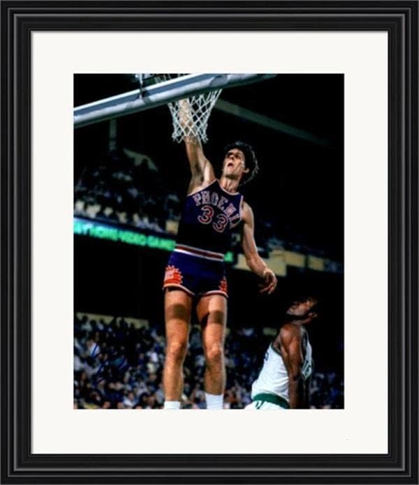 Alvan Adams imzalı 8x10 Fotoğraf (Phoenix Suns) SC2 Keçeleşmiş ve Çerçeveli - İmzalı NBA Fotoğrafları