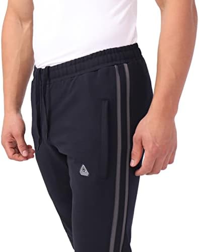 SCR SPOR Erkek Parça koşu pantolonları Joggers Sweatpants Fermuarlı Cepler ile 30/33/36 Inseam Uzun Boylu