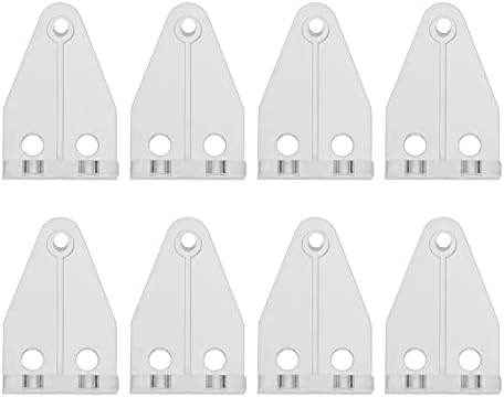24 adet Yatay As Kanca Seti Şeffaf Şeffaf Premium gölge Braketi Yeniden Kör Dayanıklı Kapılar Değiştirmeler için Plastik