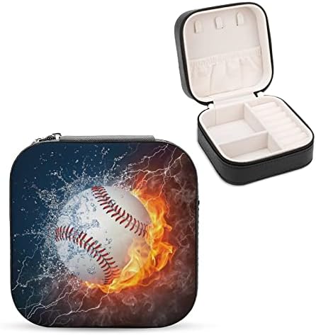 NAHAN Mücevher Kutusu Beyzbol Taşınabilir Seyahat Takı Çantası Takı saklama kutusu Kolye Yüzük Küpe