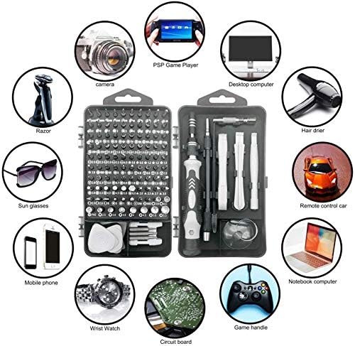 ZRSJ 122 Hassas Tornavida Seti, Mini Tornavida Seti DIY onarım aletleri seti, iPhone, Dizüstü Bilgisayar, PC, Saat, Gözlük