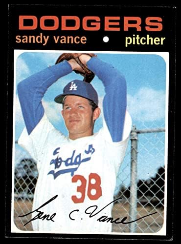 1971 Topps 34 Sandy Vance Los Angeles Dodgers (Beyzbol Kartı) NM Dodgers