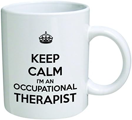 Komik Kupa - Sakin Ol Ben bir Meslek Terapistiyim - 11 OZ Kahve Kupaları - İlham verici hediyeler ve alaycılık-TM tutmak