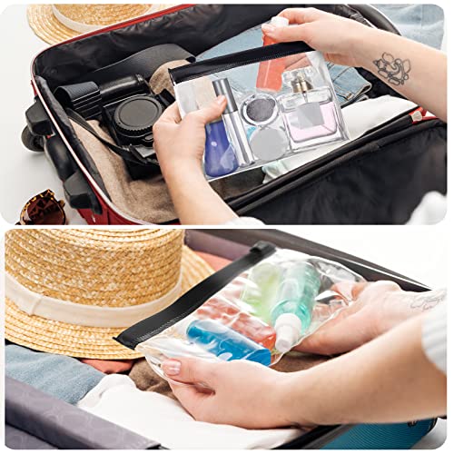 Photect 50 Pcs Mini Temizle Kılıfı Taşınabilir kozmetik çantası makyaj çantası düzenleyici Küçük PVC Şeffaf Su Geçirmez Makyaj
