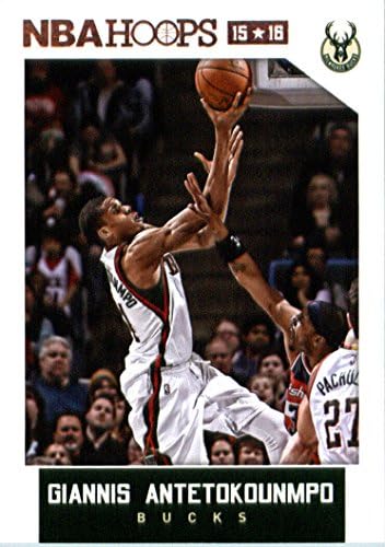 2015-16 Çemberler 71 Giannis Antetokounmpo NBA Basketbol Ticaret Kartı Milwaukee Bucks