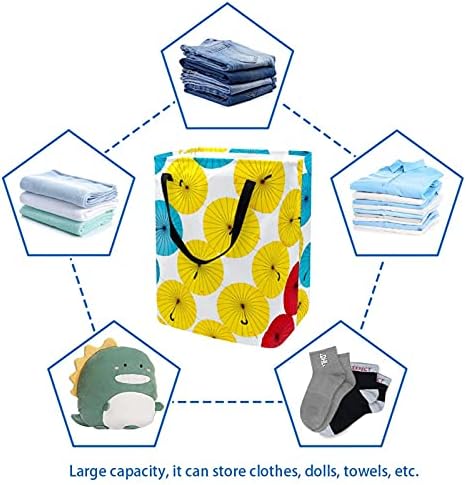 Şemsiye çamaşır sepeti Büyük Bez Organizatör Çantası Sepeti Katlanabilir çamaşır sepeti Kolları ile
