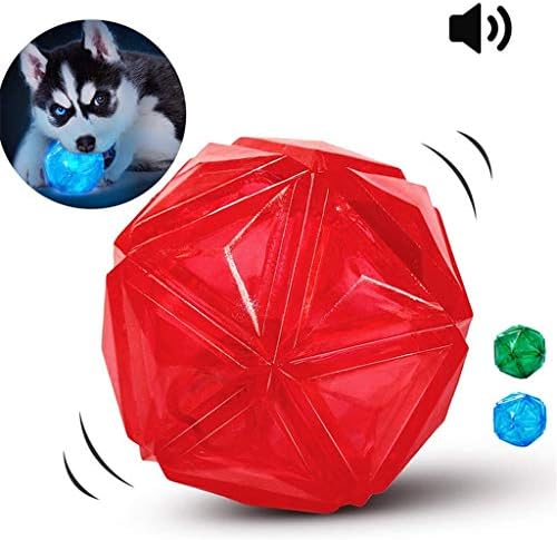 FEGOCLT Dayanıklı Köpek Topu Yumuşak Pet Oyuncaklar Interaktif Oyun Yavru Squeaky Diş Bakımı Oyna (Renk: Yeşil)