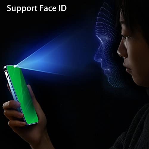 BWEDXEZ 2 Paket Anti-Mavi Gizlilik Temperli Cam Takım için iPhone 14 / iPhone 13 / iPhone 13 Pro Ayna Anti-Casus Ekran Koruyucu