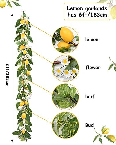 paskalya ve Limon için 6 fit Bahar Çelenkleri