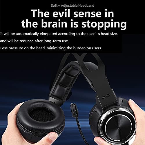 DAHAKII PC Kulaklık Oyun Kulaklık Mikrofonlu Kulaklık PS4 Kulaklık / PS5 Kulaklık PC oyun Kulaklığı Xbox One ile uyumlu PS5