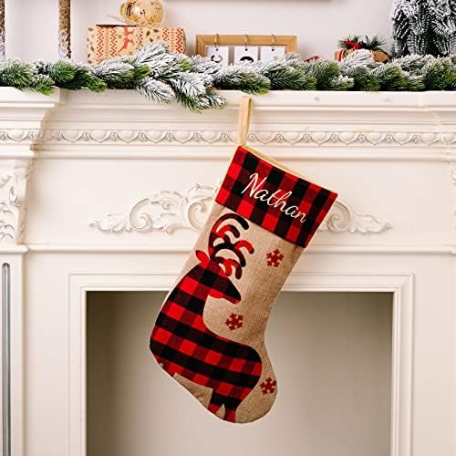 Büyük Çorap Şeker Çorap Noel Süslemeleri Ev Tatil Noel Partisi Süslemeleri Noel Tutucu Çelenk (A, Bir Boyut)