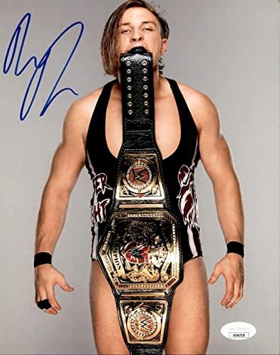 Pete Dunne İmzalı WWE Birleşik Krallık Şampiyonu 8x10 Fotoğraf NXT İNGİLTERE 6 JSA COA Butch - İmzalı Kolej Fotoğrafları