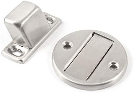 X-DREE Gümüş Ton Metalik Kapı Durdurucu Kapı Manyetik Tutucu 2. 2ı_n Dia (Gümüş Ton Metal Kapı Kapı Durdurucu Tutucu 2.2
