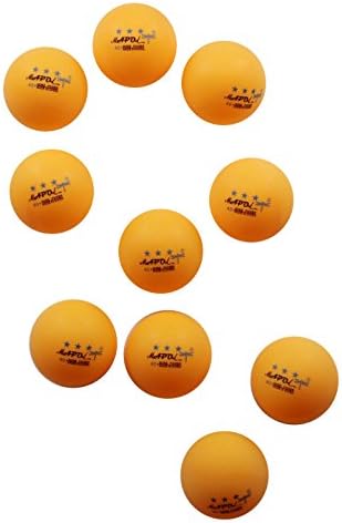 MAPOL 50-Pack Turuncu 3 Yıldızlı Premium Ping Pong Topları Gelişmiş eğitim masası Tenis Topu