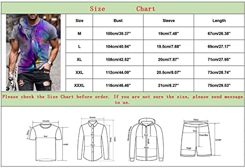 XXBR Grafik Kısa Kollu T-Shirt Mens, Yaz 3D Tuğla Duvar Baskılı Gömlek Slim Fit Casual Hipster Tees Tops