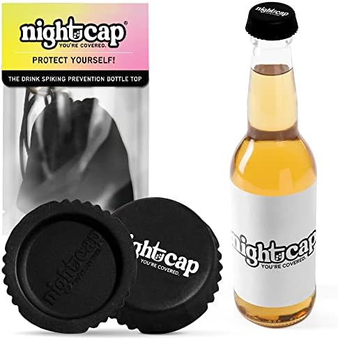 NightCap, içeceğin Sıçramasını Önler-Cam Bira Şişesi Üstlerine, Şarap Şişelerine ve Plastik Soda Şişelerine Uyacak Silikon