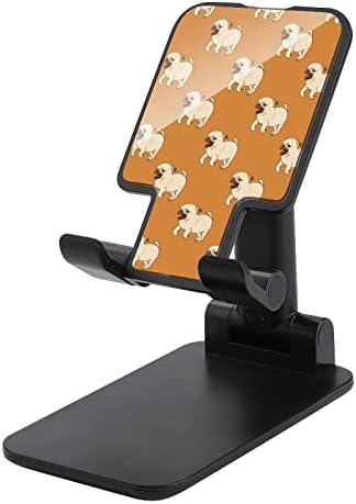 Pug Yavru Desen Baskı Cep Telefonu Standı ile Uyumlu iPhone Anahtarı Tabletler Katlanabilir Ayarlanabilir Cep Telefonu Tutucu