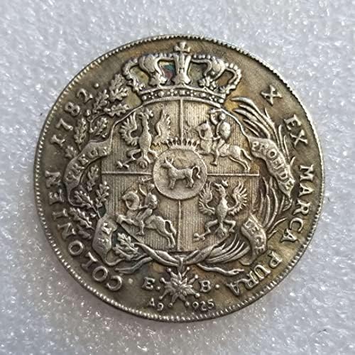 QİNGFENG Antika Zanaat Lehçe 1782 Gümüş Dolar 1957