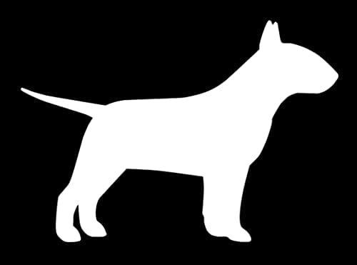 SixtyTwo24 Bull Terrier Çıkartma - {Beyaz} 5 Çıkartma - Çıkartma, Köpek Çıkartma, Köpek Yavrusu, anne Köpek, spud Mackenzie