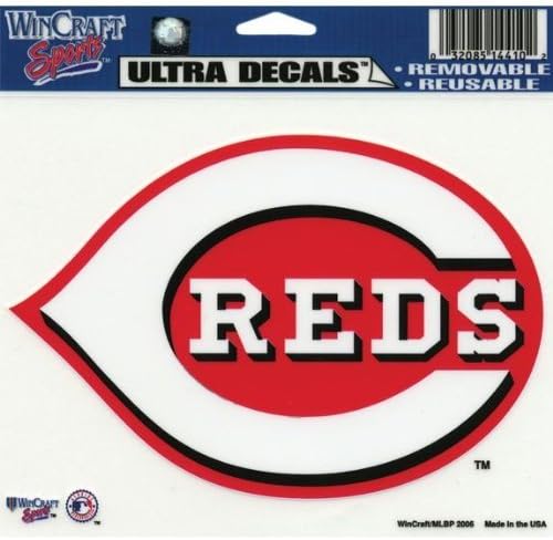 MLB Cincinnati Reds Çok Kullanımlı Renkli Çıkartma, 5 x 6