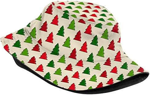 Noel Tema Kova Şapka Unisex Noel güneş şapkası Balıkçı Kap Noel Yeni Yıl Şenlikli Tatil Partisi için