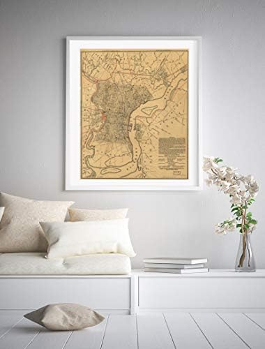 1858 Haritası| Pennsylvania R Direktörleri aracılığıyla Philadelphia Şehrine Adanmıştır