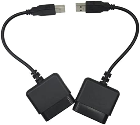 USonline911 Premium 2 Adet USB kablosu PS2 to PS3 video oyunu Denetleyici Adaptörü Dönüştürücü Uyar Sony PS2 PS3 PC Playstation