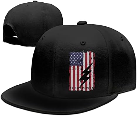 Elektrikçi ABD Bayrağı Amerikan Elektrikçi Snapback Şapka Erkekler için beyzbol şapkası Ayarlanabilir Düz Fatura Kamyon Şoförü