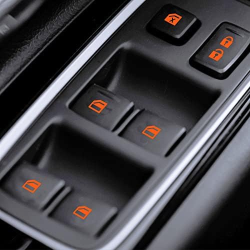 cueclue araba kontrolü Anahtarı Aydınlık Sticker, Araba Gece Güvenlik Parlayan Çıkartmaları, Anahtarı Pencere Düğmesi Araba