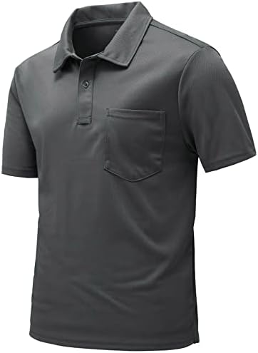 Rdruko erkek polo gömlekler Kısa Kollu Hızlı Kuru Açık Golf Spor Gömlek cepli